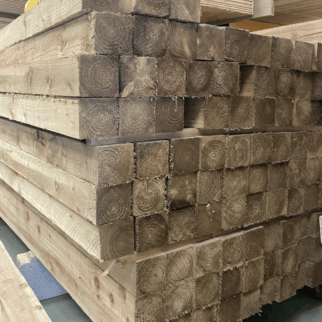 Arris Rail Green Treated 75x75mm (3.6m)