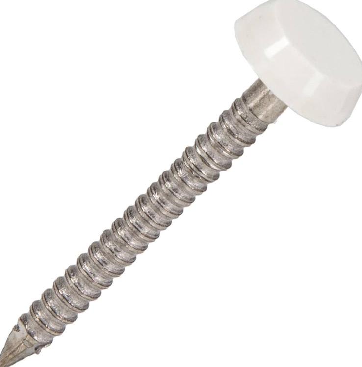 White Plastic Headed Nail
