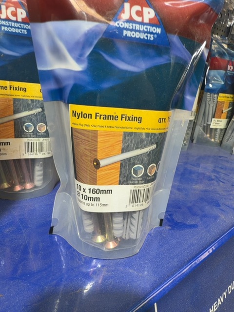 JCP Nylon Frame Fixing 10 x 160mm 8 x 10mm