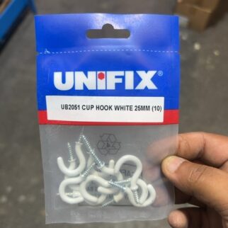 Cup Hook White 25mm