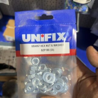 Hex Nut & Washer BZP M8 (20)
