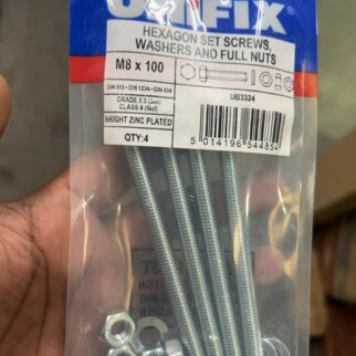 Hexagon Set Screws Washers and full nuts